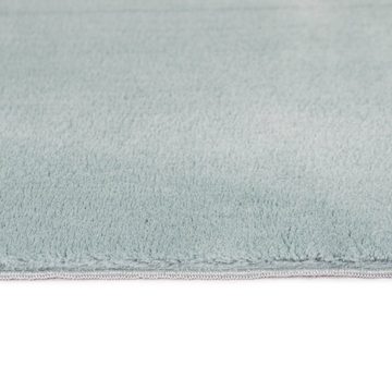 Teppich Badezimmer Teppich mit abgerundeten Ecken, waschbar, in blau, Carpetia, rechteckig, Höhe: 16 mm