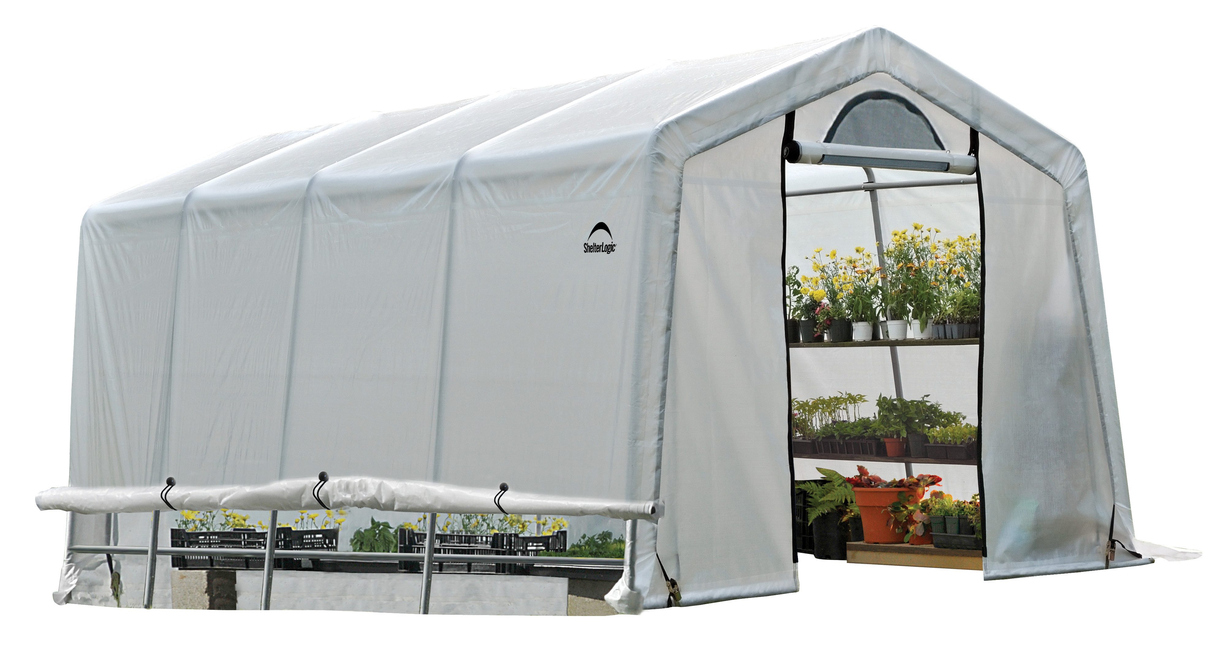 ShelterLogic Foliengewächshaus SL70658, BxTxH: 300 x 610 x 240 cm