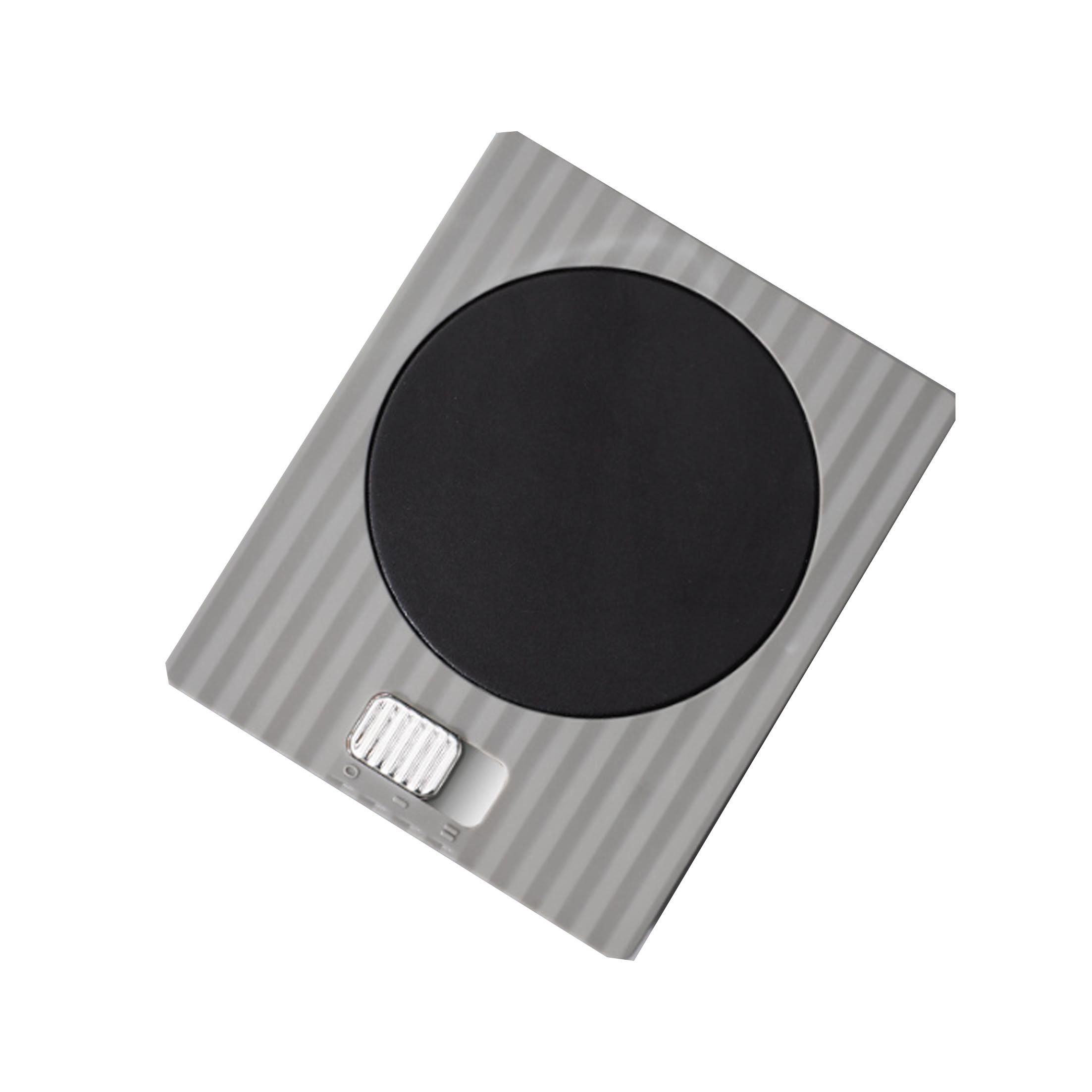 KINSI Getränkeuntersetzer Beheizter Untersetzer,Tassenwärmerplatte,2-stufige Temperaturregelung, assenwärmerplatte, BxTxH:10,7x13x2cm, passend für viele Becherformen