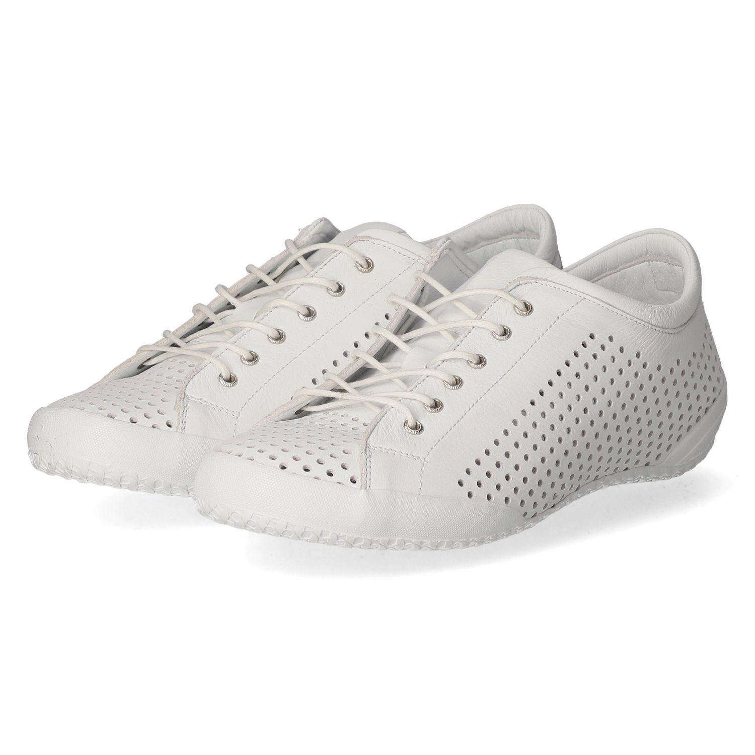 Andrea Conti Sneaker Basse Donna - Pelle Morbida Con Cerniera E Lacci - Collezione Moda