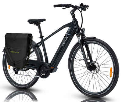 DERUIZ E-Bike Marble 28 Zoll für Herren, 644wh Trekking Ebike Cityrad, 8 Gang Schiamano Schimano ALTUS 11-32T Schaltwerk, Kettenschaltung, Heckmotor, 644,00 Wh Batterie, (mit Akku-Ladegerät, mit Werkzeug), 644Wh Batterien mit großer Kapazität maxmal 160km