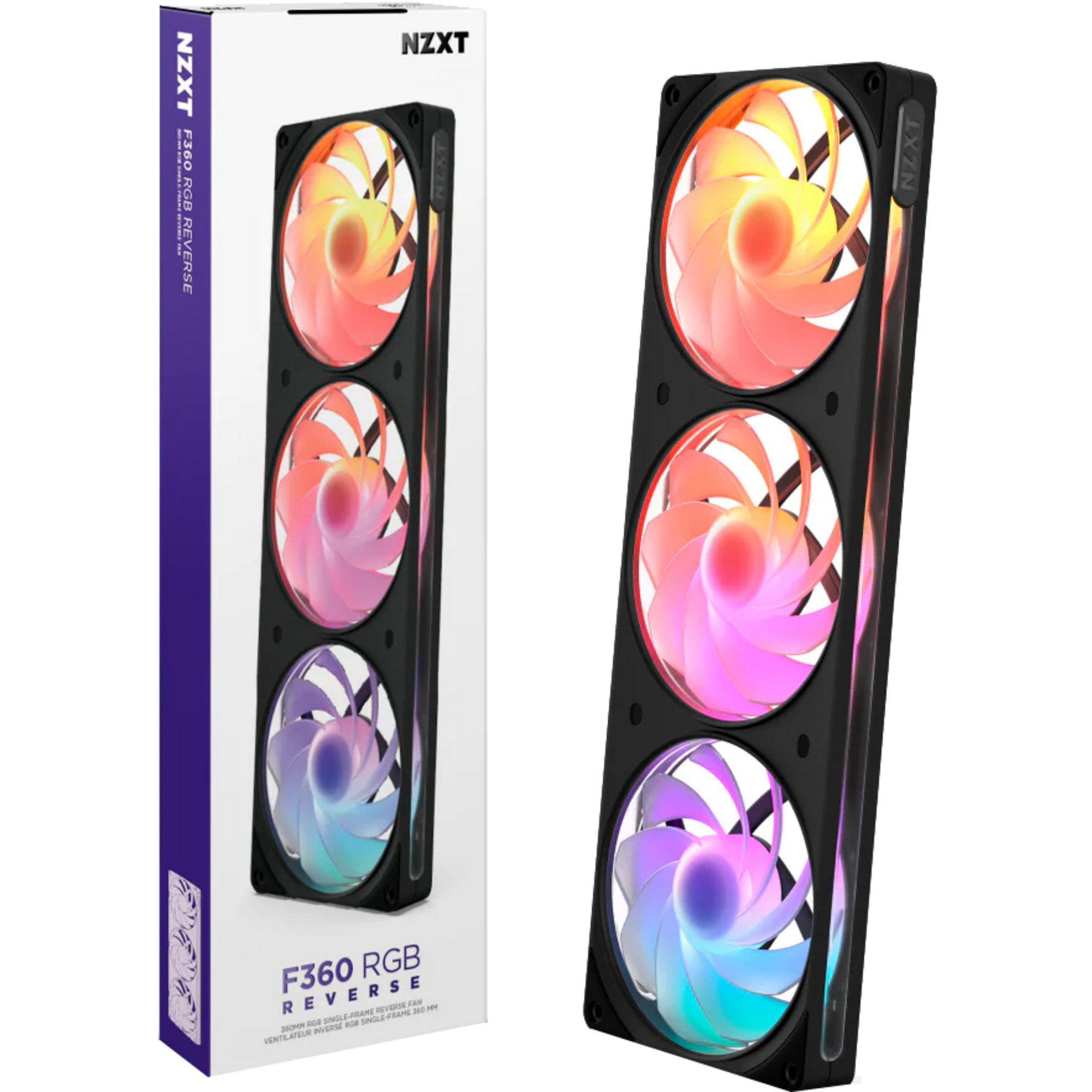 NZXT Gehäuselüfter NZXT F360 RGB, Gehäuselüfter, (Reverse)
