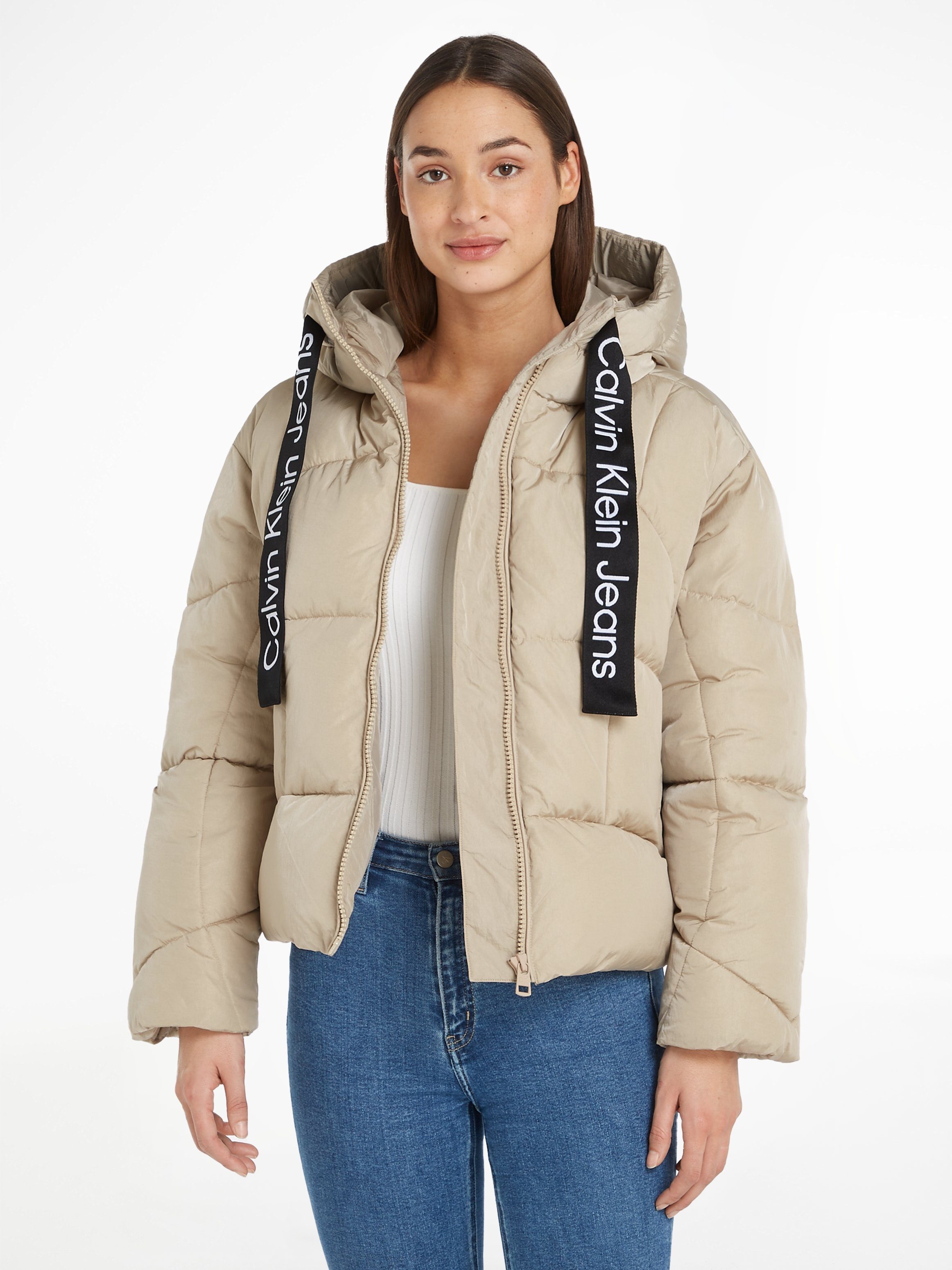 SHORT Outdoorjacke Klein LOGO PUFFER DRAWSTRING Calvin Jeans