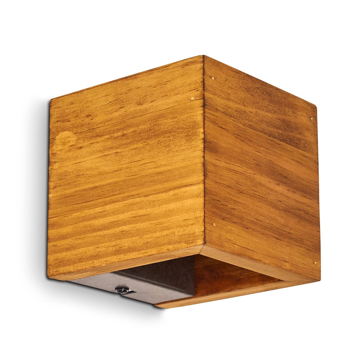 hofstein Wandleuchte »Volano« LED Wandlampe dimmbare aus Holz/Metall in Bra günstig online kaufen