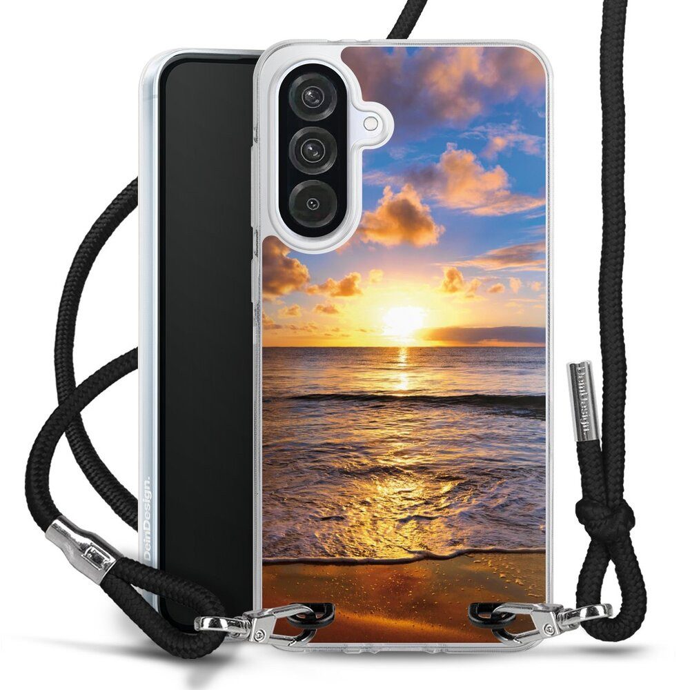 DeinDesign Handyhülle Meer Sonnenuntergang Strand Strand, Samsung Galaxy A56 5G Handykette Hülle mit Band Case zum Umhängen