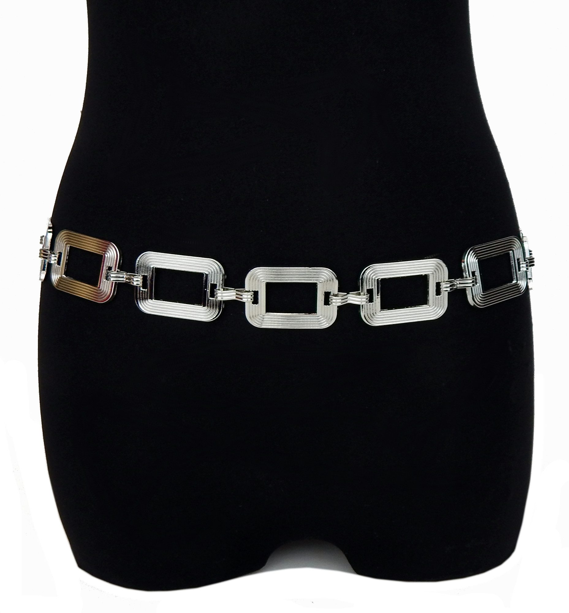 Ella Jonte Kettengürtel Rechtecke 70er Jahre Style verstellbar Vintage günstig online kaufen