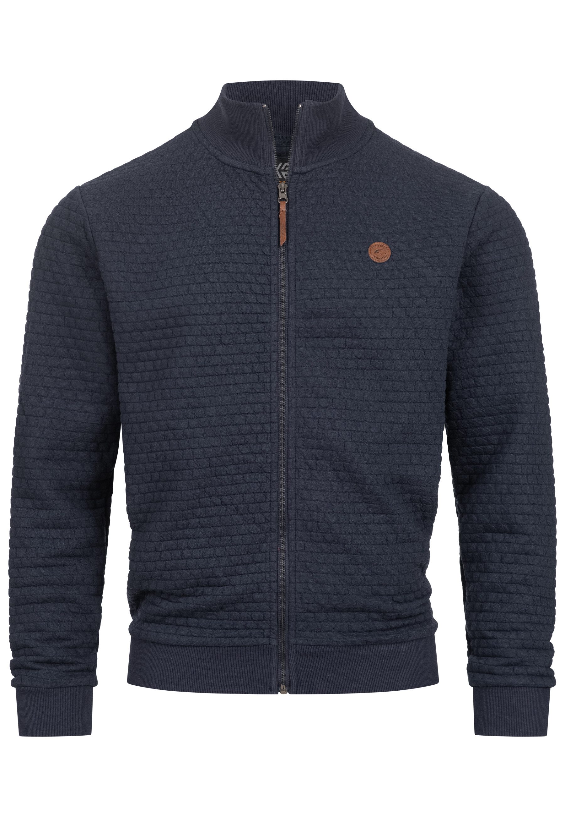 Indicode Sweatjacke Herren Bermie Herrenjacke Reißverschluss mit strukturie günstig online kaufen