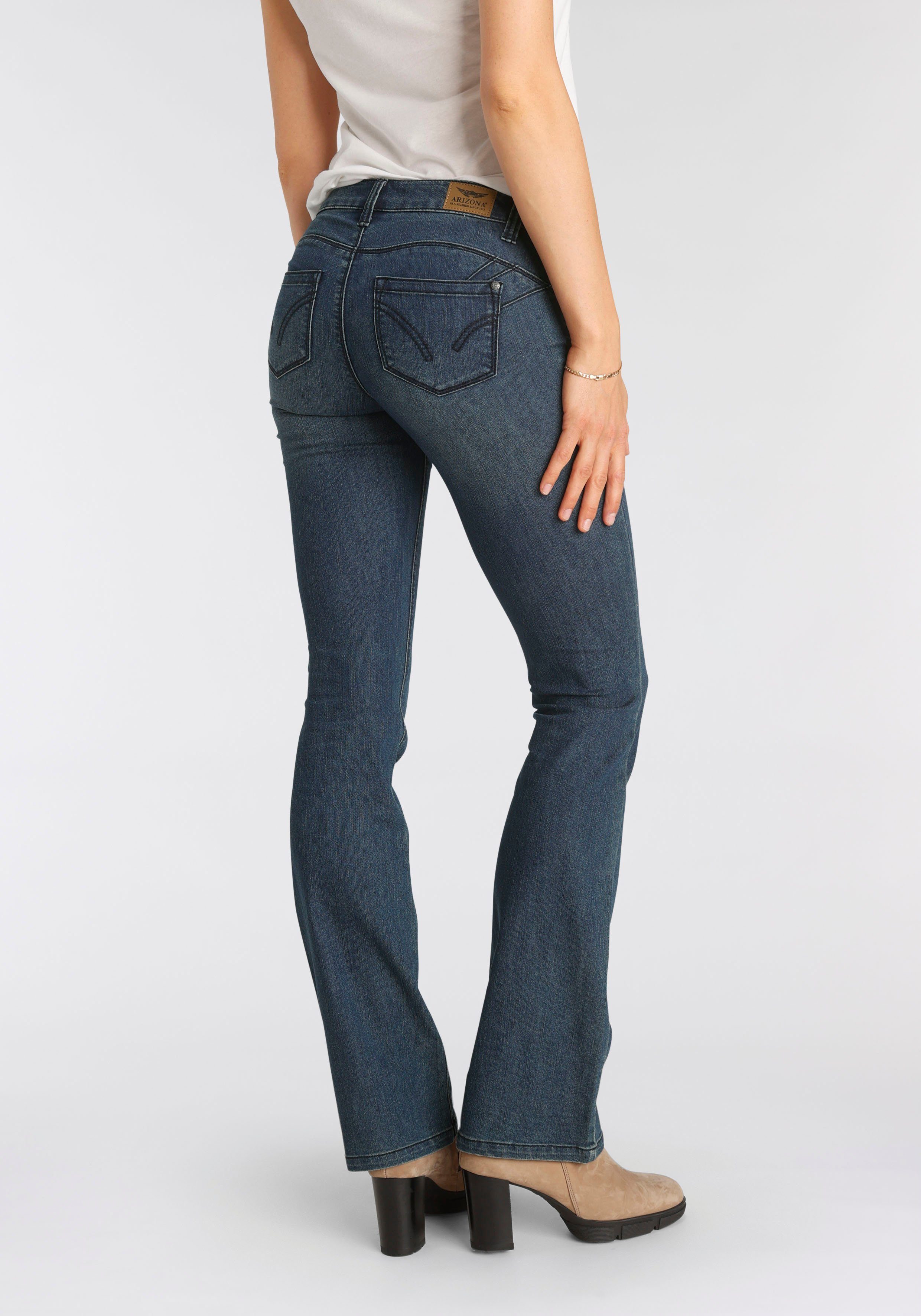 Arizona Bootcut-Jeans Shaping Mid Waist