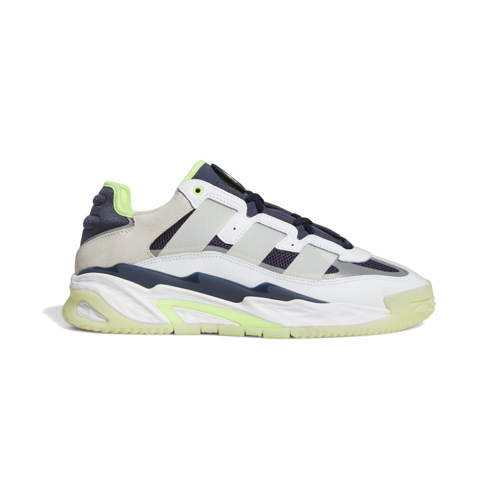 adidas Performance Hallen-Indoorschuhe Niteball (Basketball) weiss/blau/lim günstig online kaufen