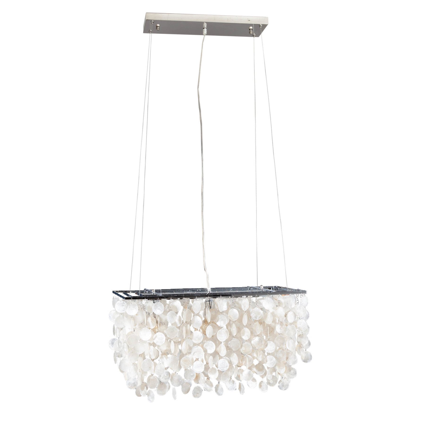 riess-ambiente Hängeleuchte SHELL REFLECTIONS 80cm perlmutt, günstig online kaufen