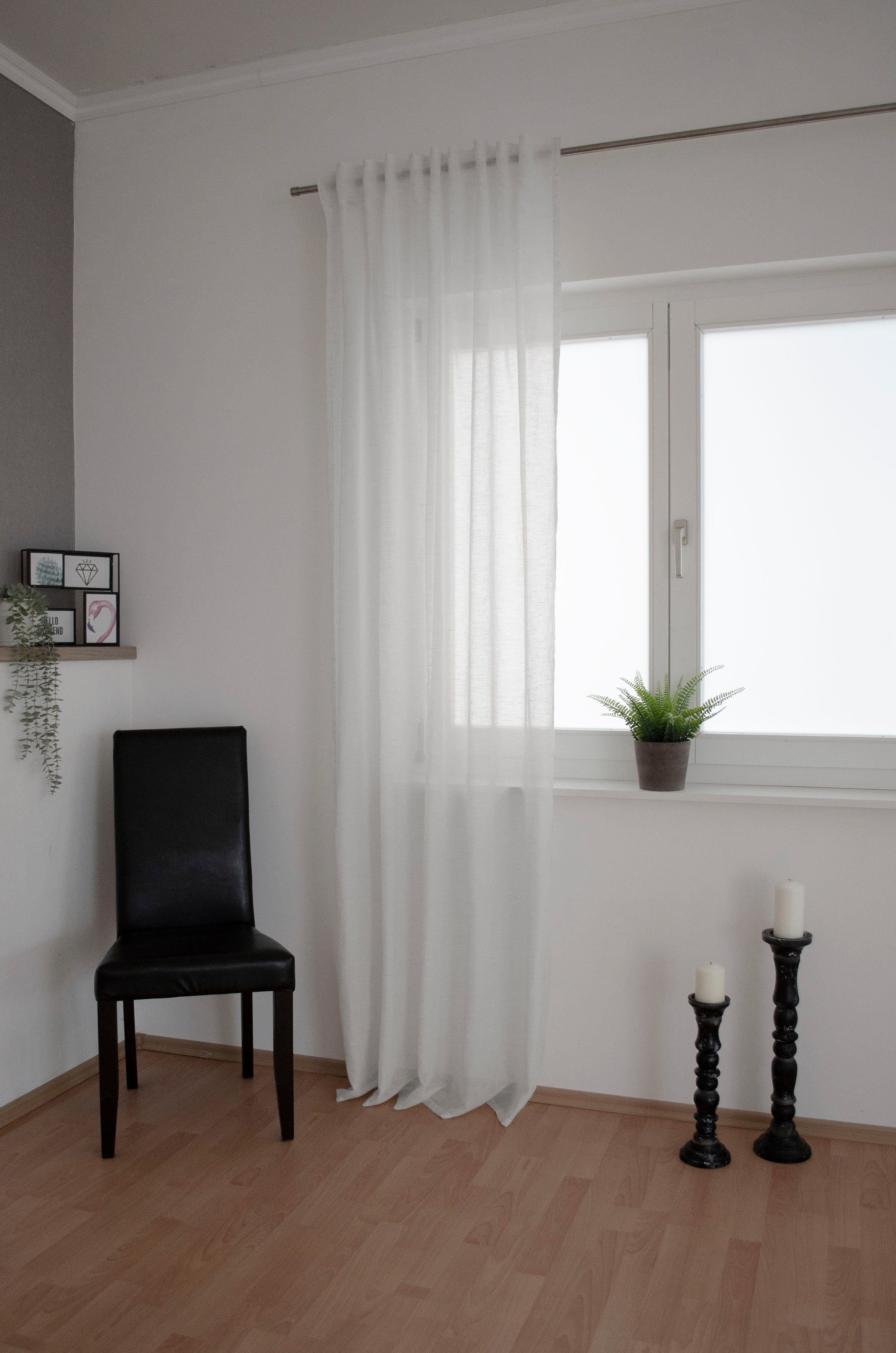 HOMING Vorhang Lian (1 St), verdeckte Schlaufen, halbtransparent, Vorhang Lian