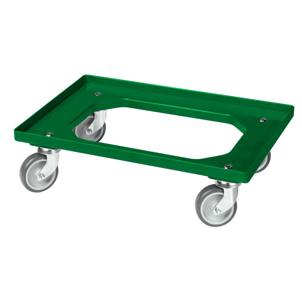 Logiplast Transportroller Transportroller – 4 Lenkrollen, passend für Eurobehälter 600×400 mm