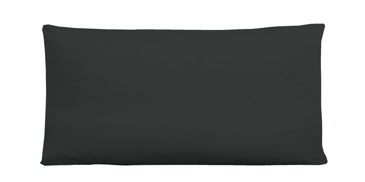 Kissenhülle Satin-Kissenbezug ALBY, Schwarz, B 40 cm, L 80 cm