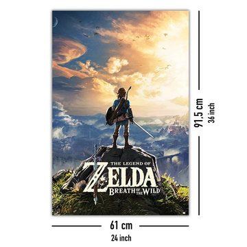 PYRAMID Poster The Legend of Zelda Poster Breath Of The Wild Sunset 61 x 91,5 cm