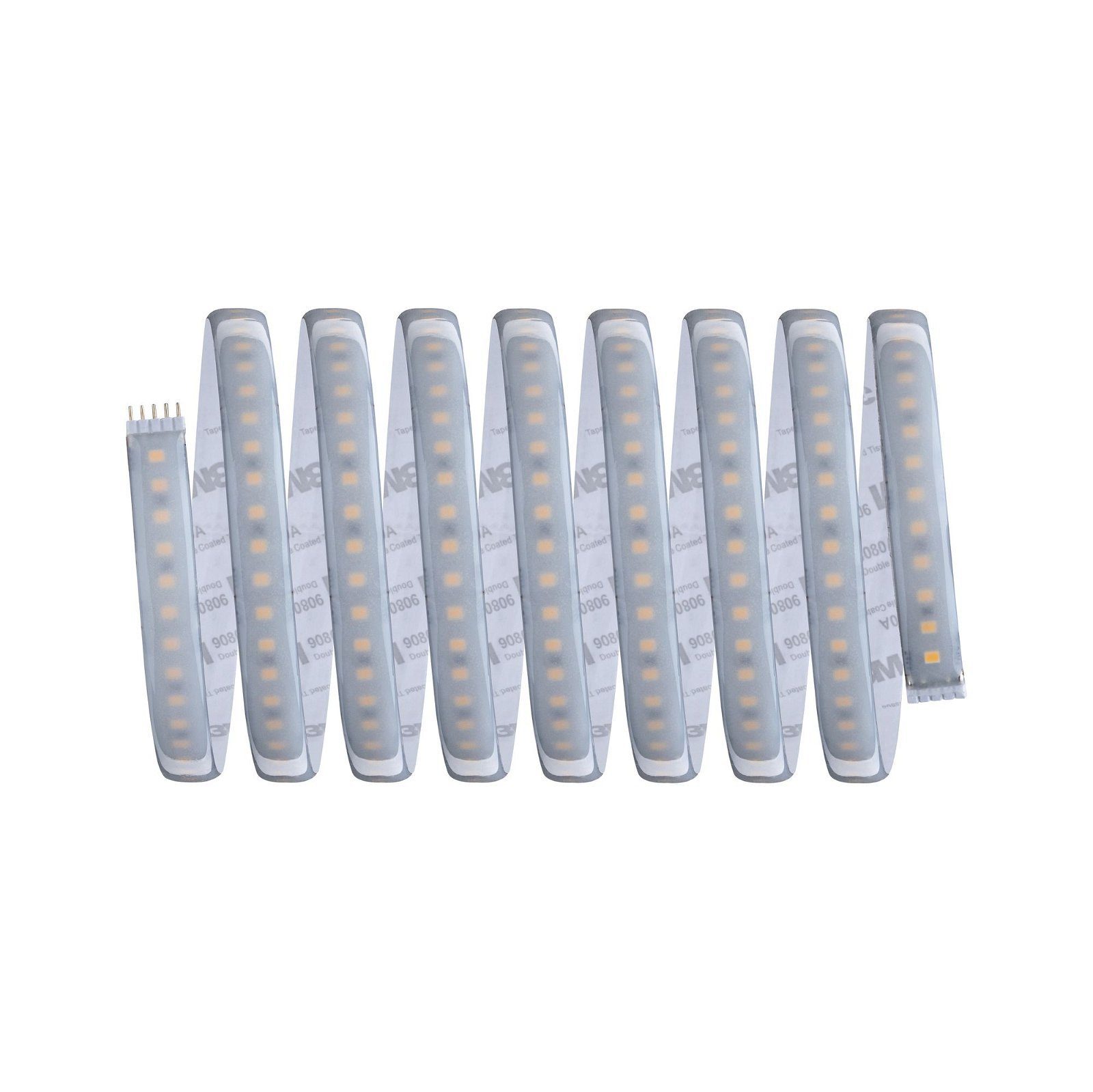 Paulmann LED-Streifen MaxLED 1000 Basisset 3m 35W 230/24V 60VA Silber Kunststoff, 1-flammig, IP44 Cover 2700K