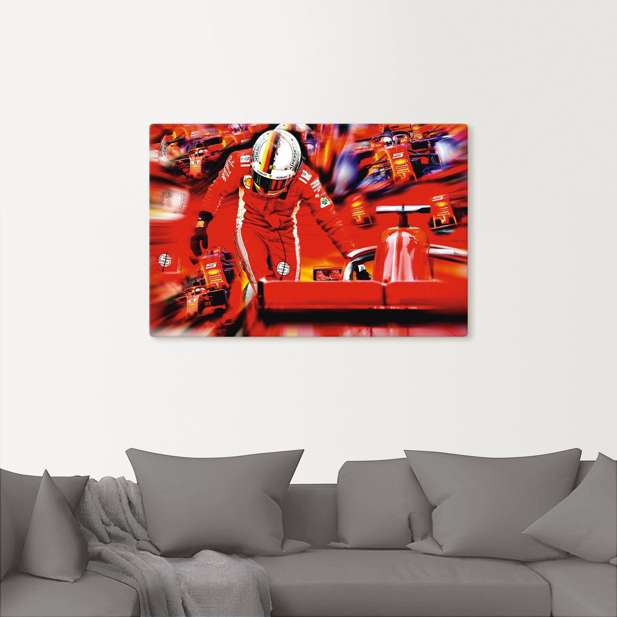 Wandaufkleber (1 Sebastian Alubild, Artland in versch. italienischen Bilder als Berufen Vettel Poster die Wandbild Größen Leinwandbild, St), oder Jahre, von