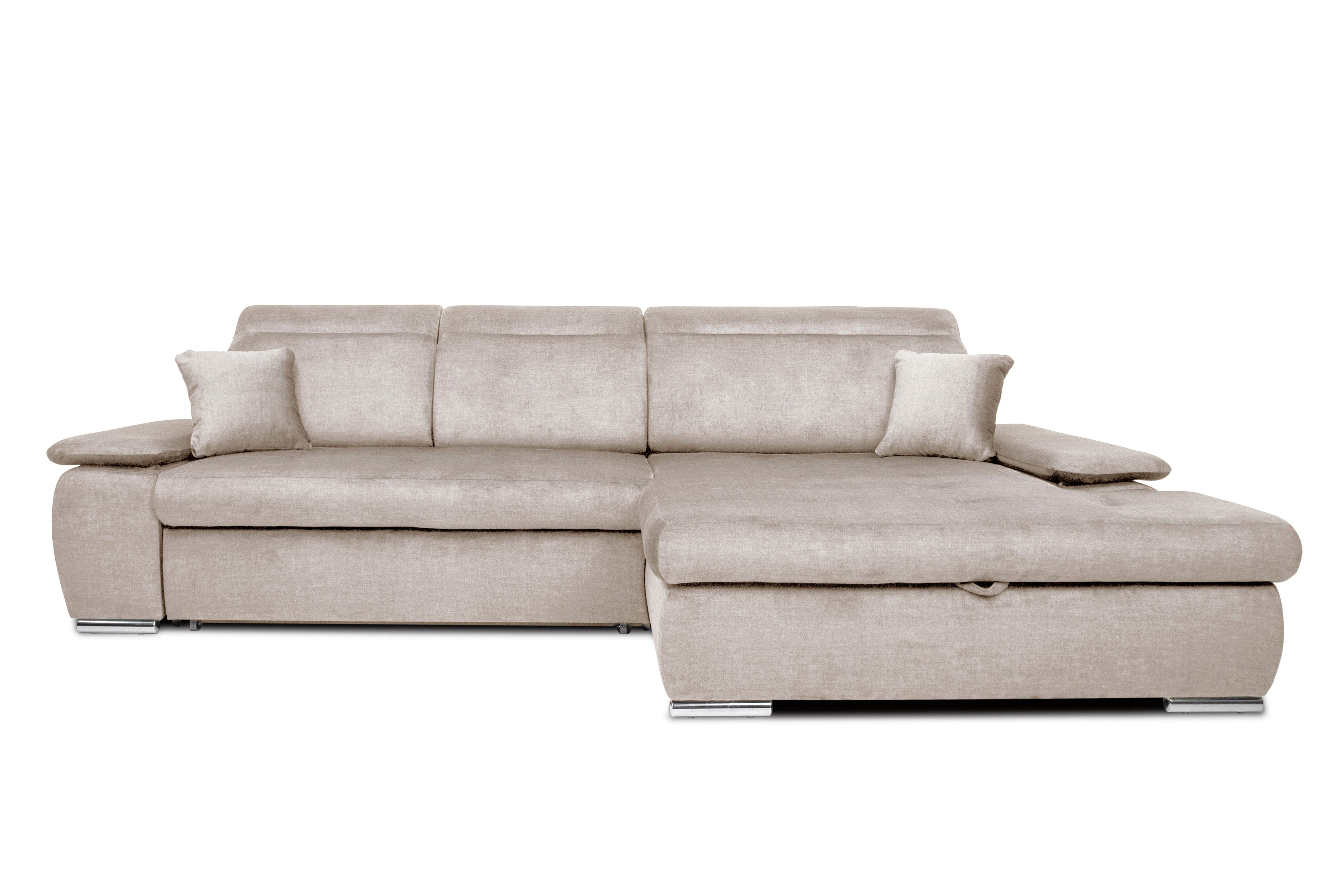 Konstanta Möbelhaus Ecksofa Lester, Bettfunktion und Bettkasten