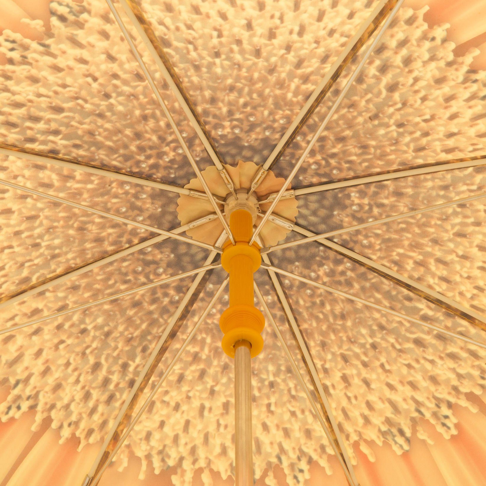 ROSEMARIE SCHULZ Heidelberg Stockregenschirm Kinderregenschirm für Mädchen Regenschirm Motiv Sonnenblume, Mädchenschirm mit Motiv