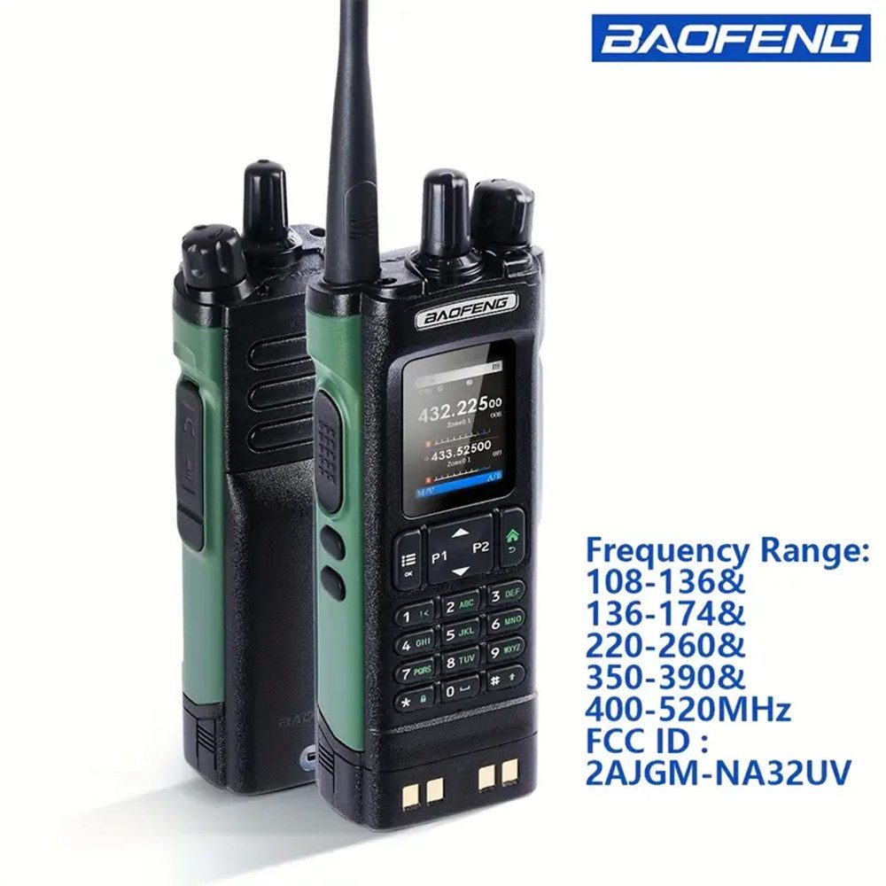 Baofeng Walkie Talkie UV-32, (Einzelgerät mit Zubehör), USB-C Ladeanschluss, CTCSS/DCS-Codierung,VOX-Funktion