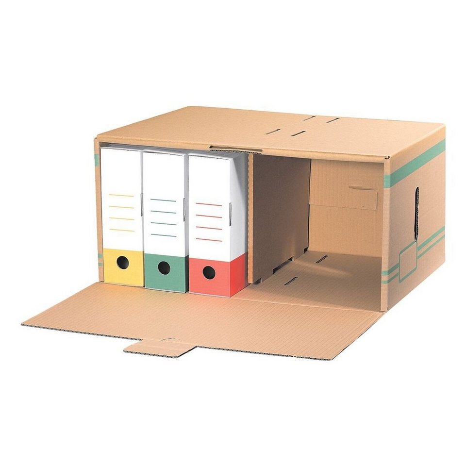 Cartonia Archivcontainer (10 Stück), für bis zu 6 Archivboxen, mit