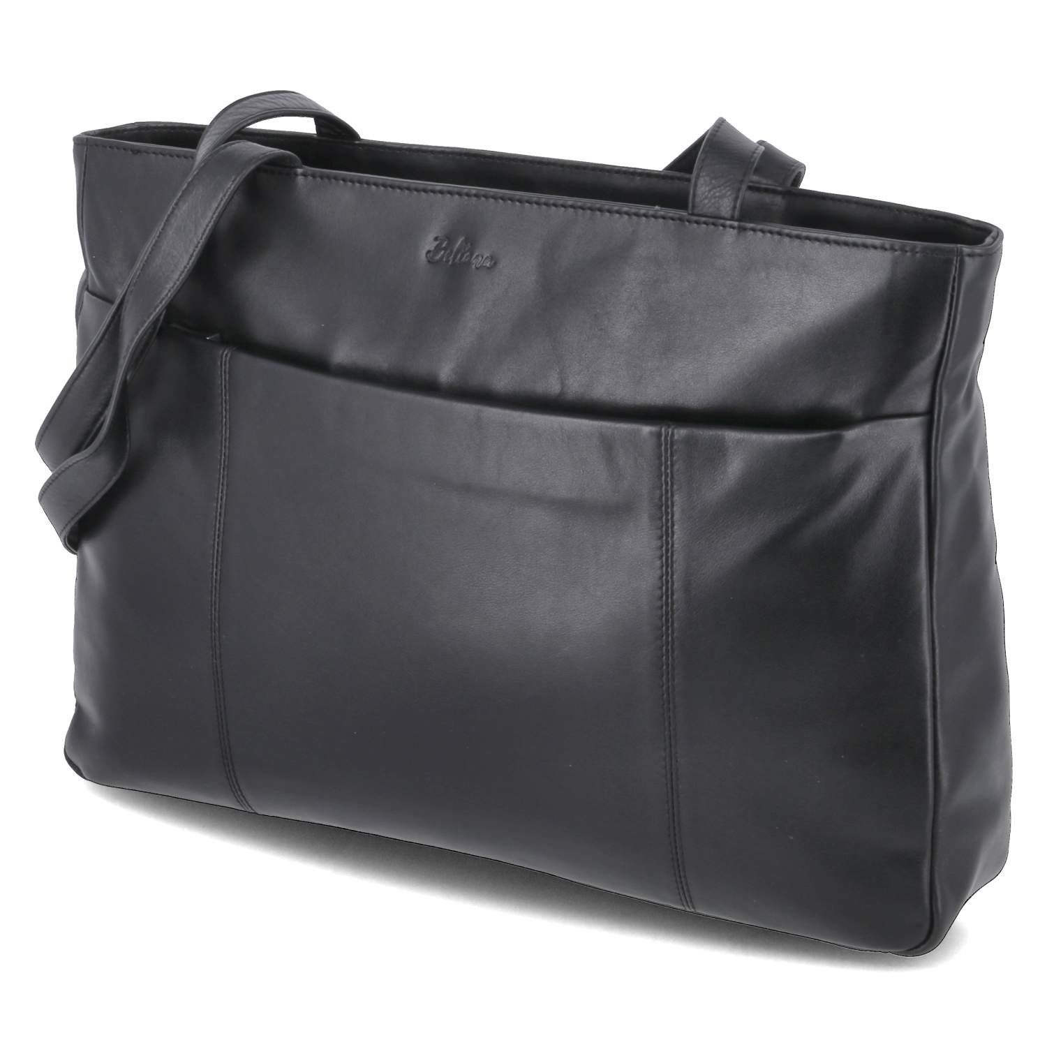 Beliana Handtasche Beliana BEL2218-01 Damen Shopper Glattleder black