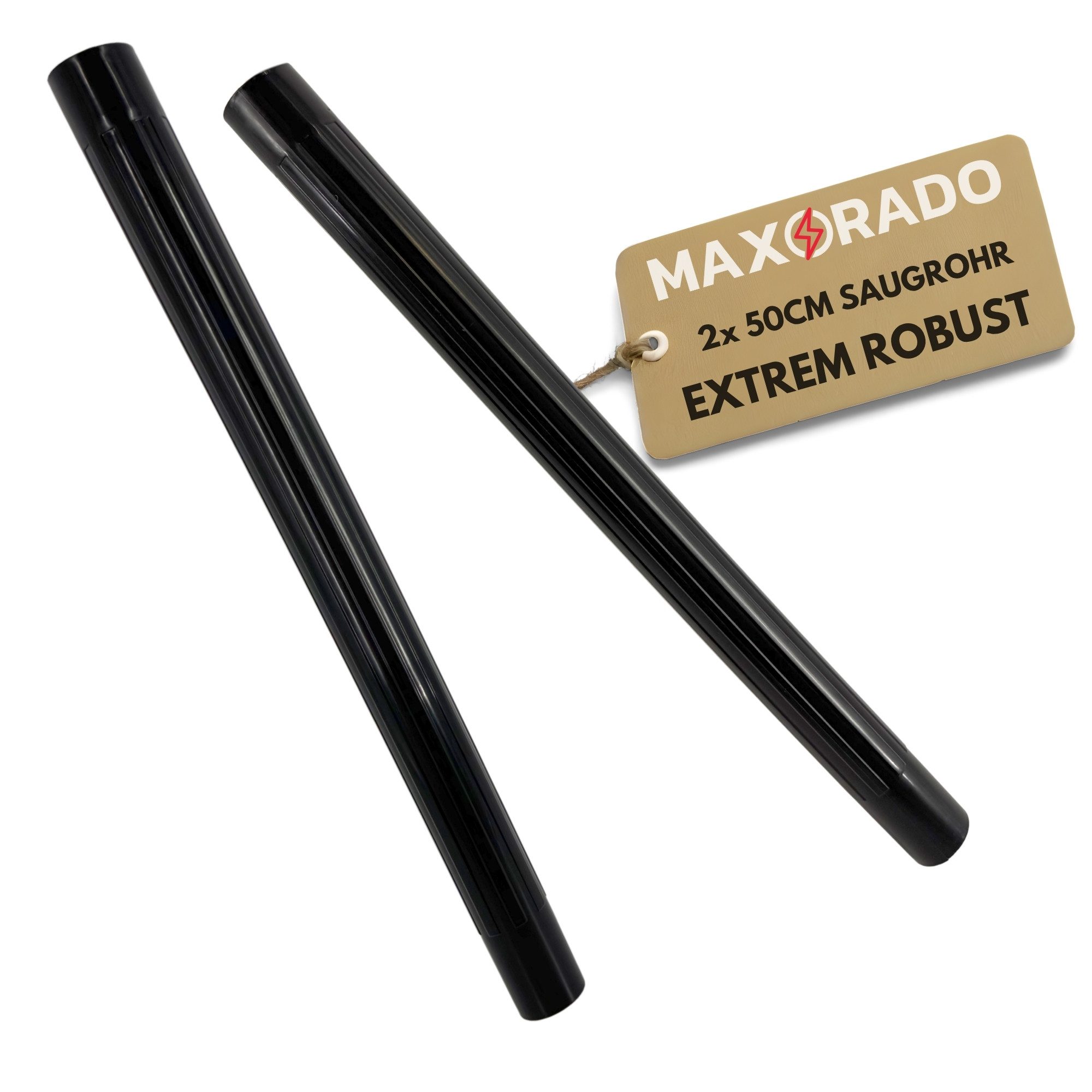 Maxorado Staubsaugerrohr Staubsaugerrohr Nassauger 35mm für Einhell TC TE TP Verlängerungsrohr, Zubehör für Industriestaubsauger, 2x 50cm Rohr NW 35 Saugrohr Verlängerung