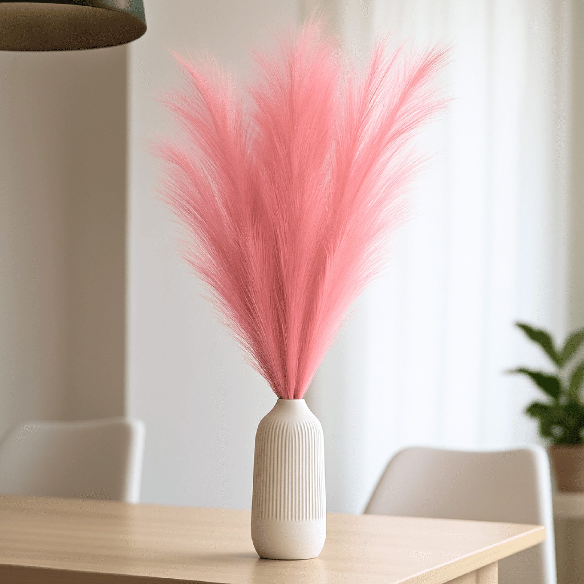 Kunstpflanze Künstliches Pampasgras Trockenblumen Deko XXL Kunstblume Rosa günstig online kaufen