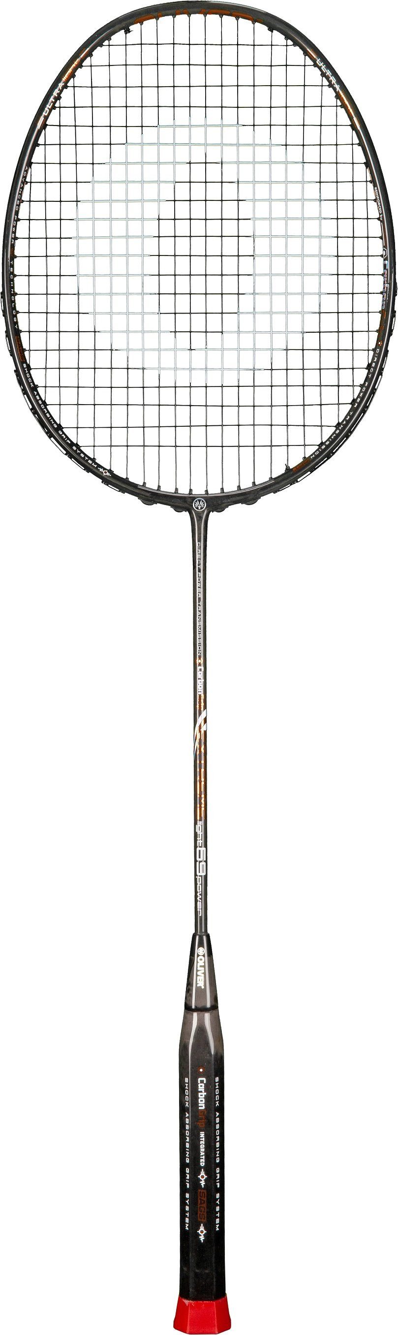 Oliver Badmintonschläger Extreme 69 Power (69g/grifflastig/steif) - besaitet