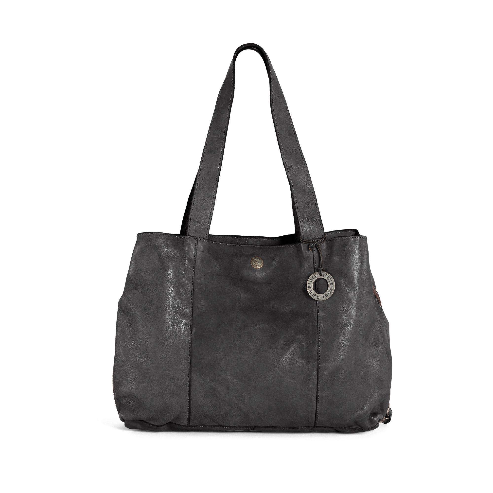 Shopper Cas8 LEYLA - Damen Leder Tasche, Schultertasche mit vielen Fächern