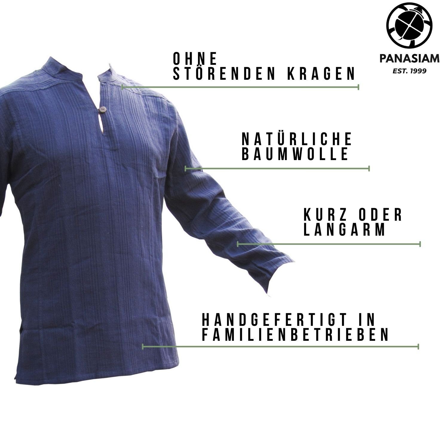 PANASIAM Kurzarmhemd Fischerhemd Ben aus hochwertiger günstig online kaufen