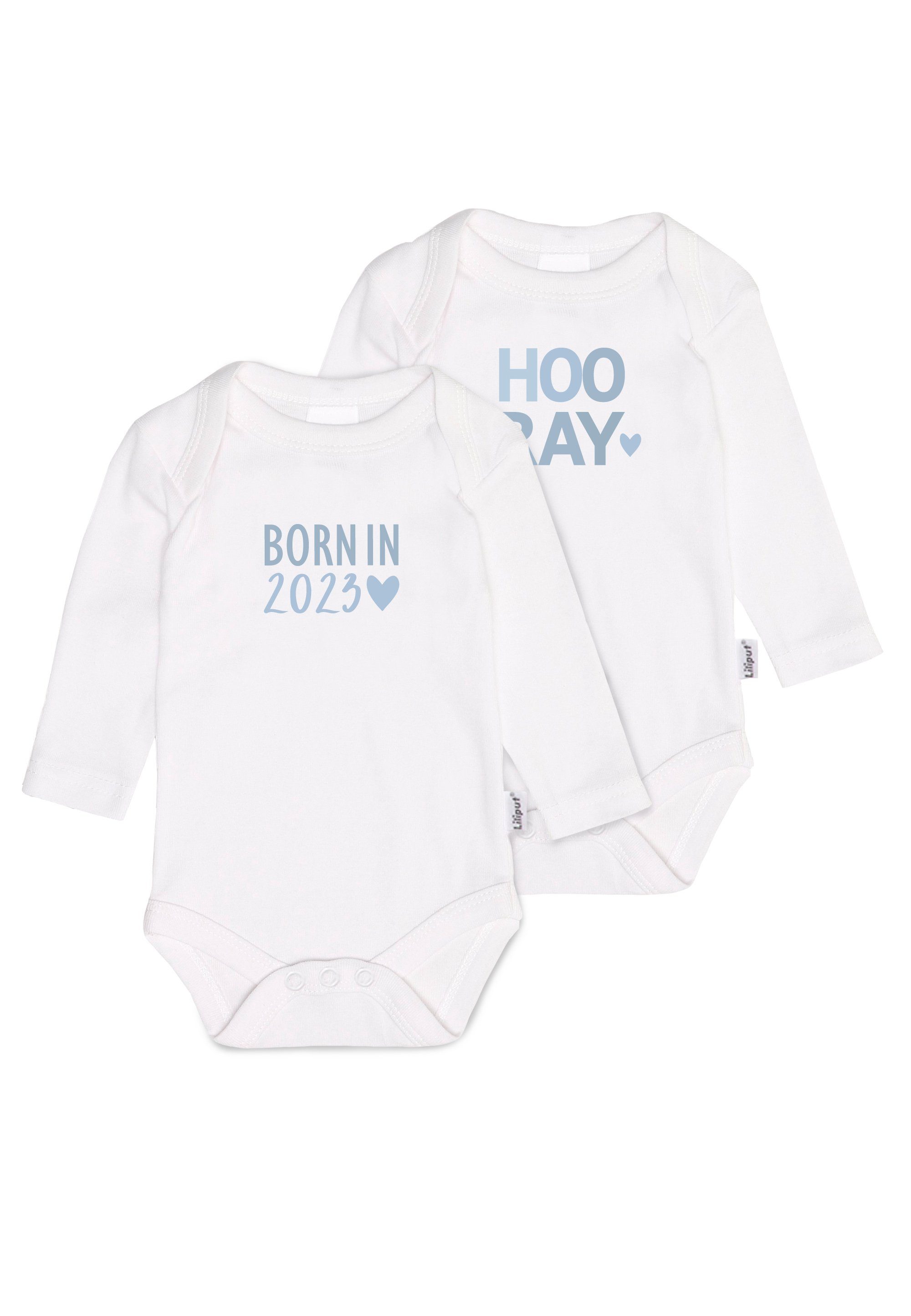 in born 2er-Pack 2023 mit Print niedlichem Liliput Body