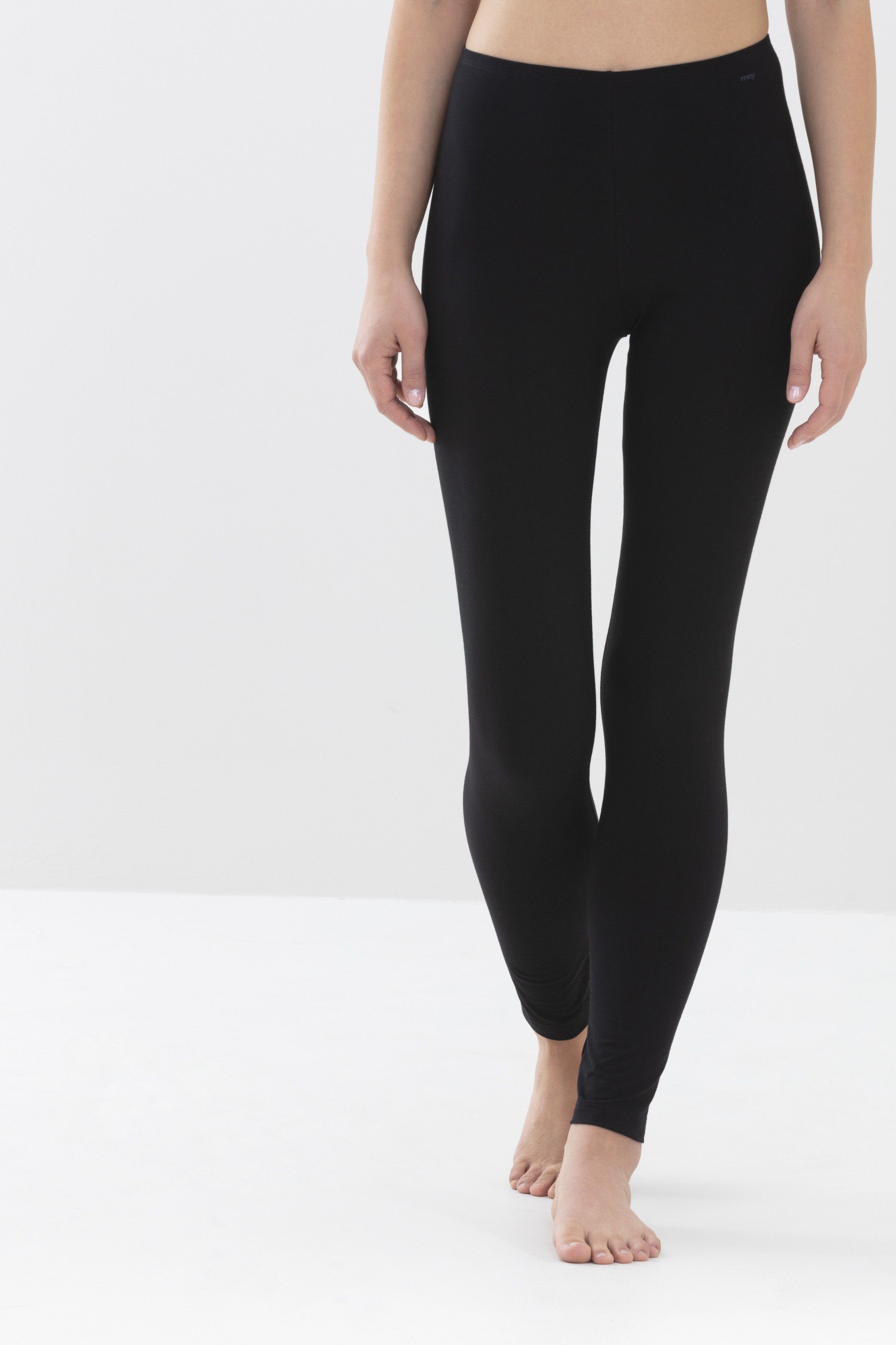 Organic Uni Superfine (1-tlg) Mey Schwarz Leggings Serie