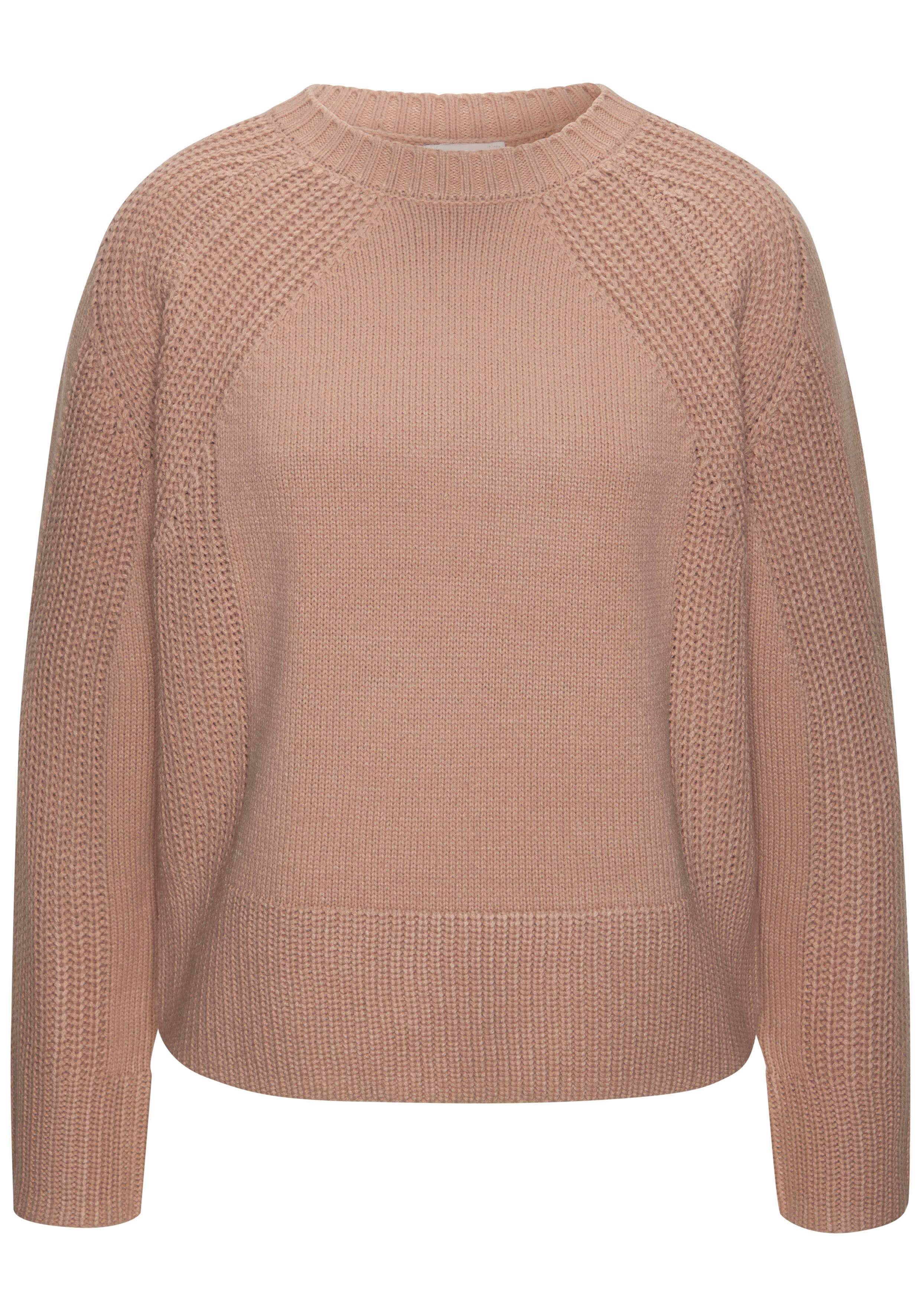 LASCANA В'язані светри mit Grobstrick-Details, Damen Пуловери mit Rundhals