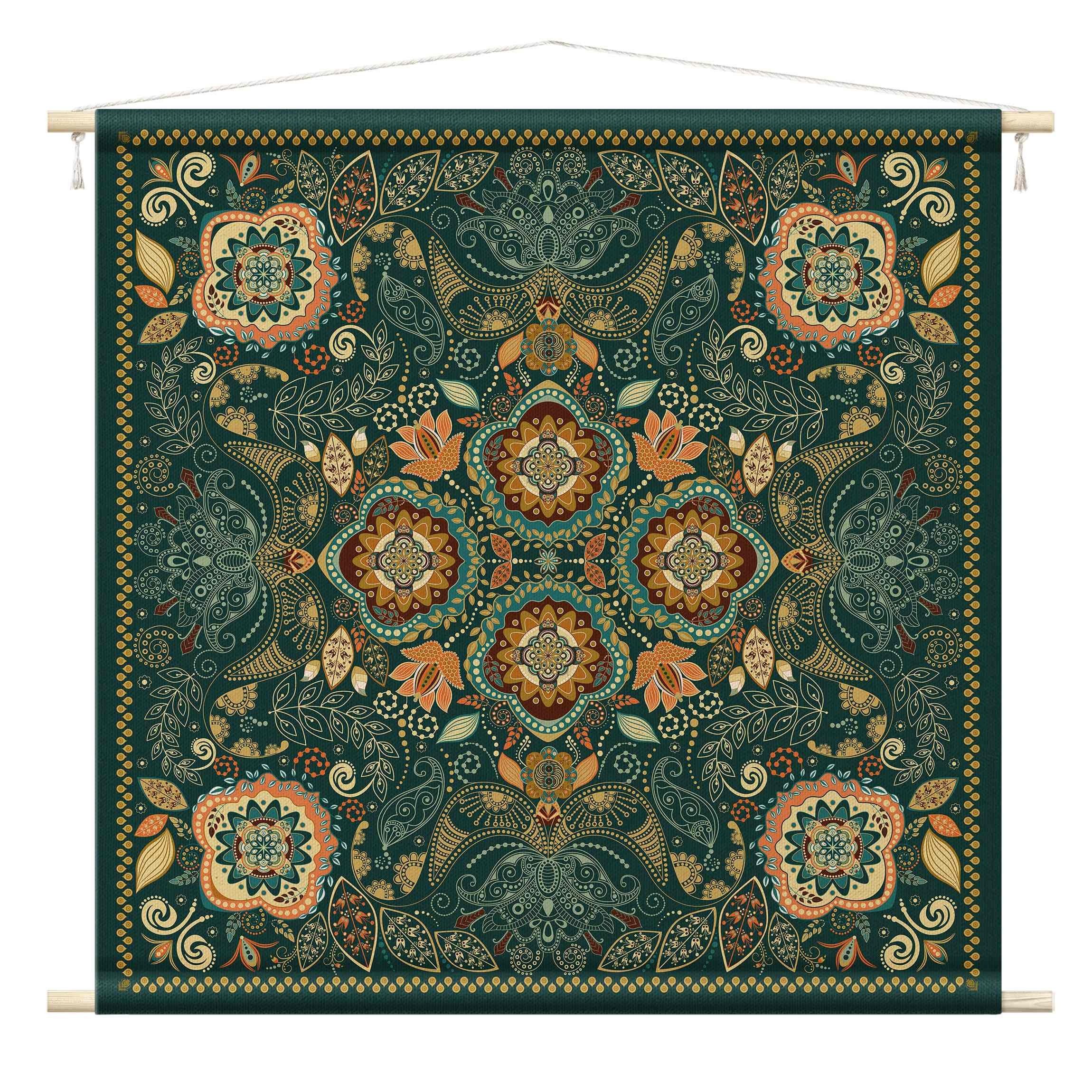 Bilderdepot24 Wandteppich modern Boho Muster Paisley günstig online kaufen