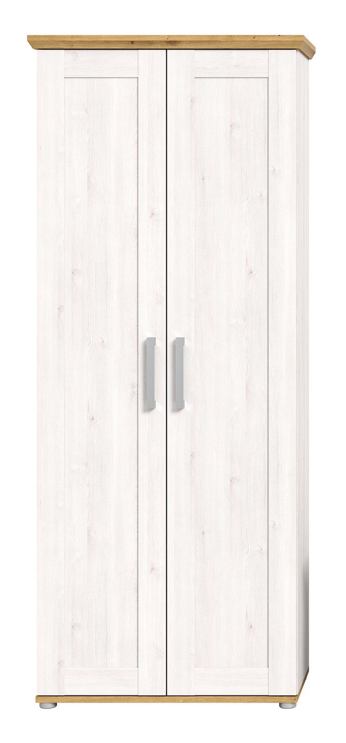 xonox.home Schuhschrank Garderobenschrank Verona, Lärche Sibiu / Eiche 80 cm