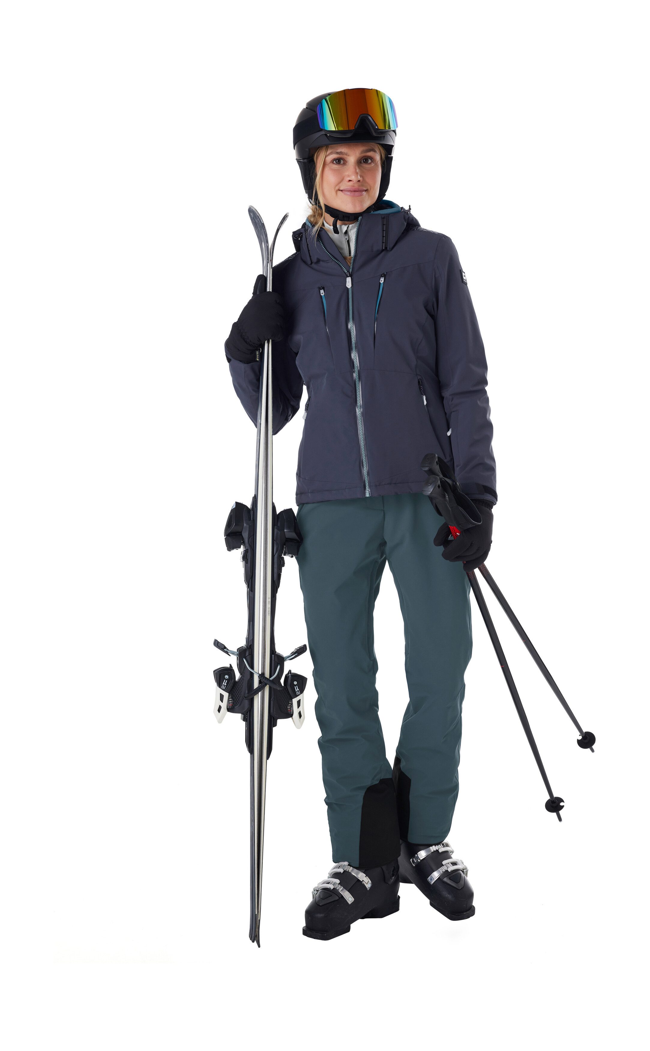 Killtec Skihose KSW 61 WMN SKI PNTS Wasserdichte Skihose, verstellbare Taille, Schneefänge, mit Stretch