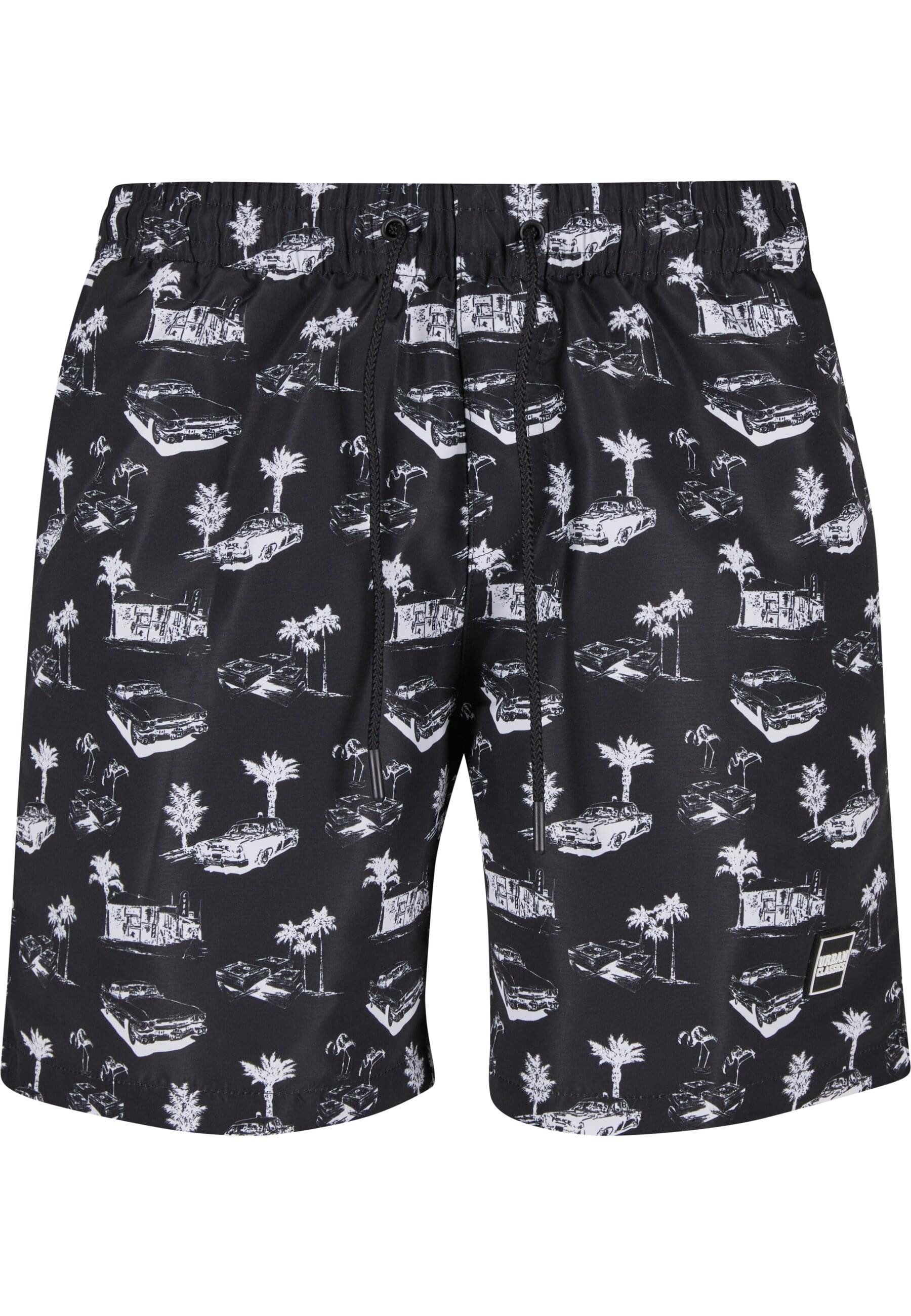URBAN CLASSICS Badeshorts Urban Classics Herren Pattern Swim Shorts günstig online kaufen