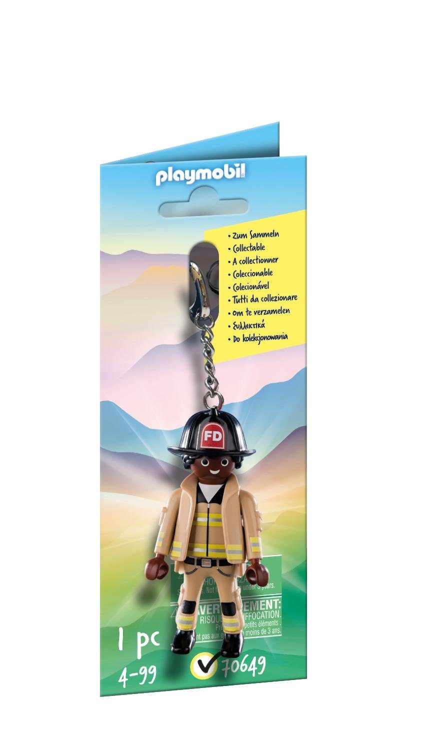 Playmobil® Konstruktions-Spielset »70649 Schlüsselanhänger Feuerwehrmann«