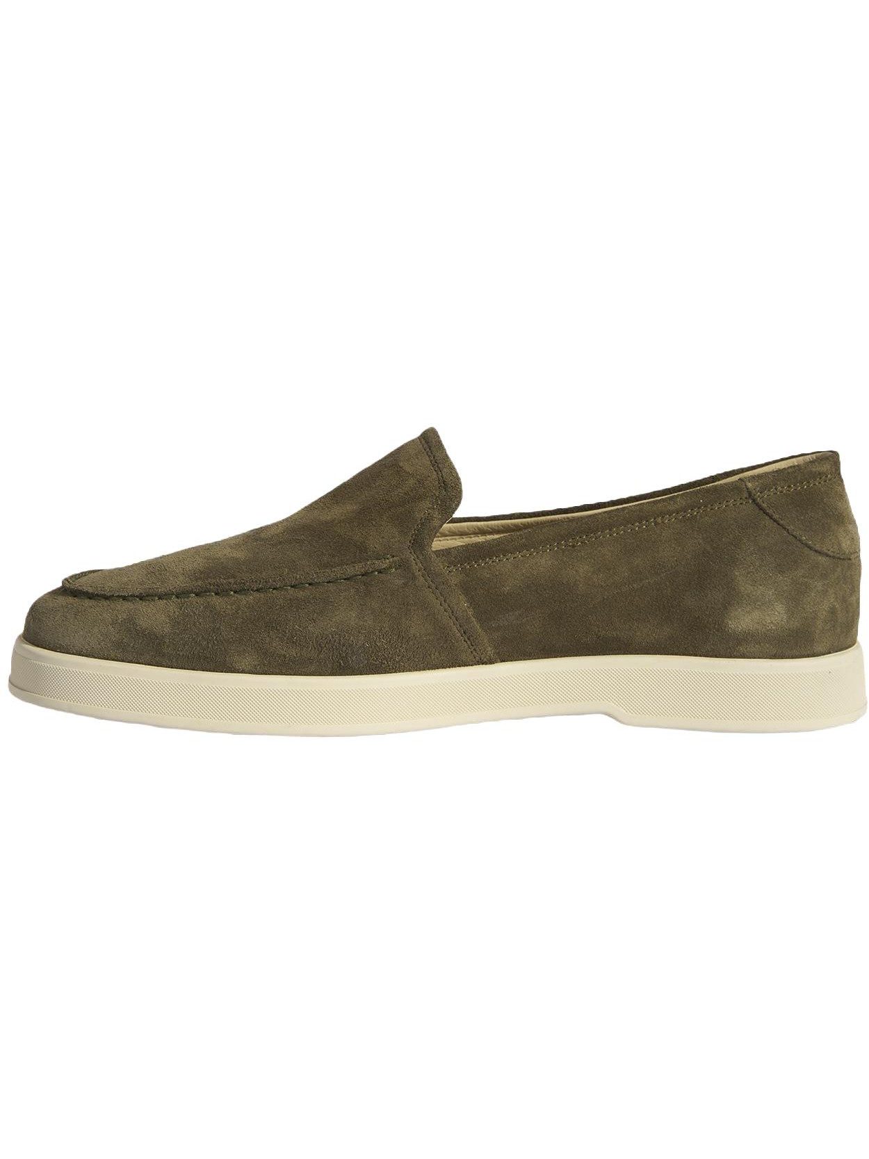 Desa Herren-Slipper – Obermaterial aus Wildleder, Lederfutter, flacher Abs Loafer