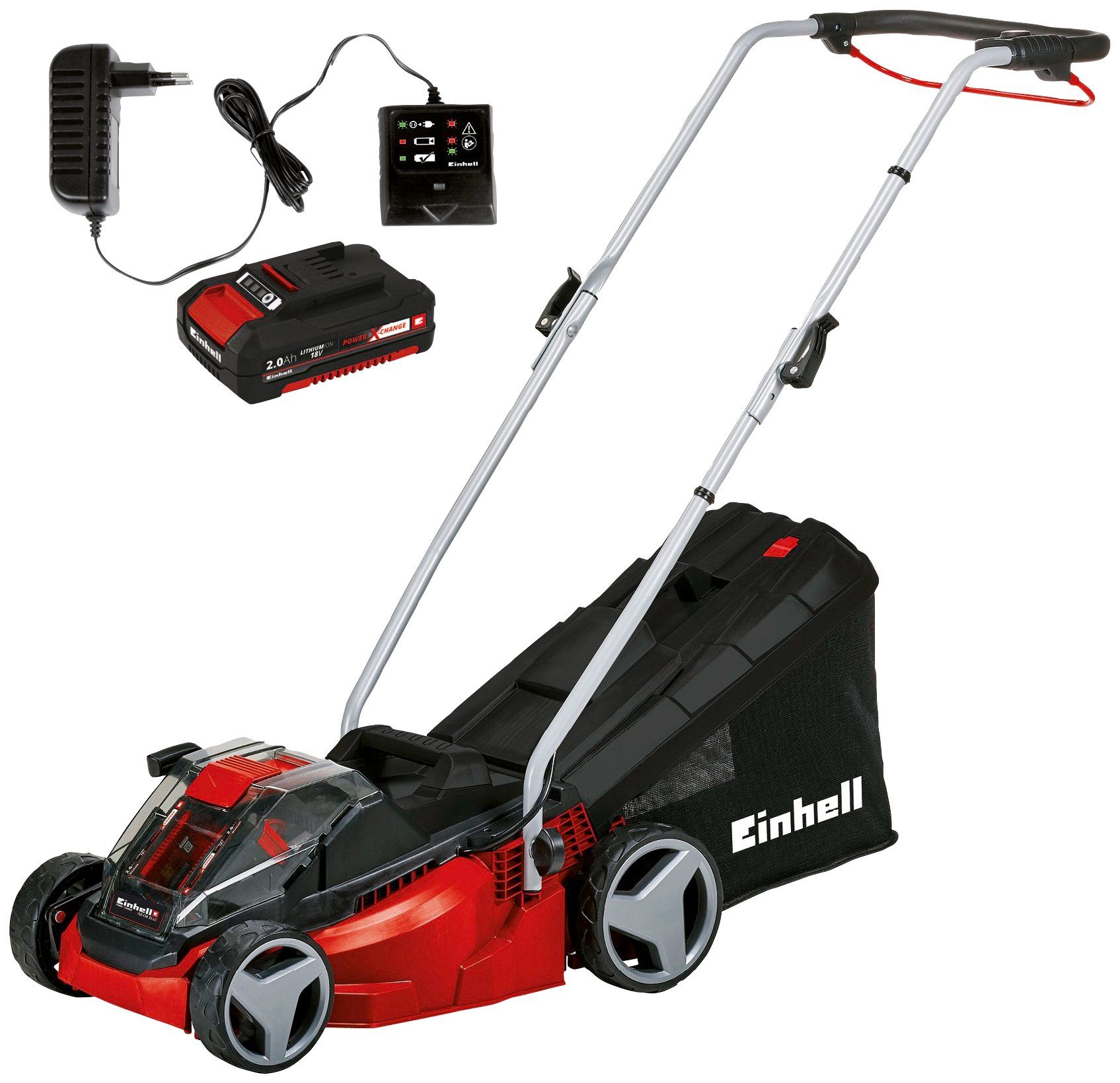 EINHELL AkkuRasenmäher »GECM 33 Li Kit«, 33 cm Schnittbreite, mit 2. Akku und Ladegerät online