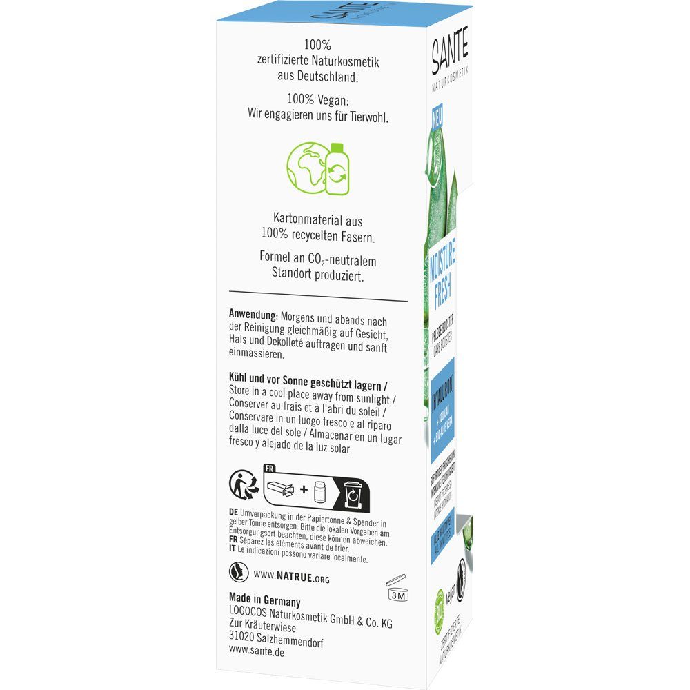 SANTE Gesichtspflege Moisture Fresh, 50 ml