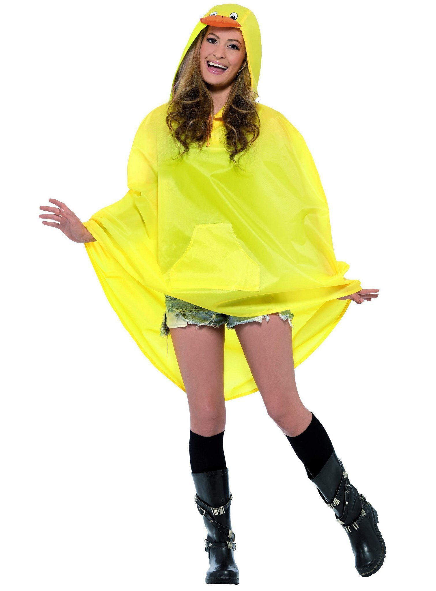 Kostüm Poncho Ente - Karnevalskostüm Damen Fasching