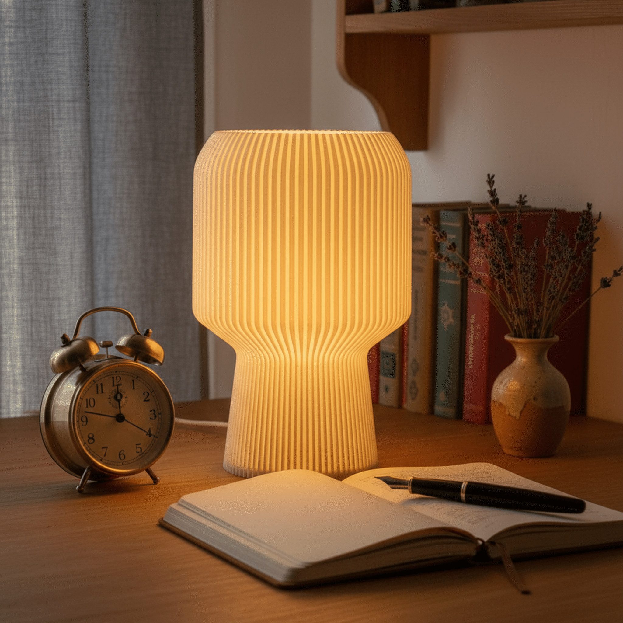 Roomberry Tischleuchte Liora Tischlampe, ohne Leuchtmittel, Tischlampe mit E14