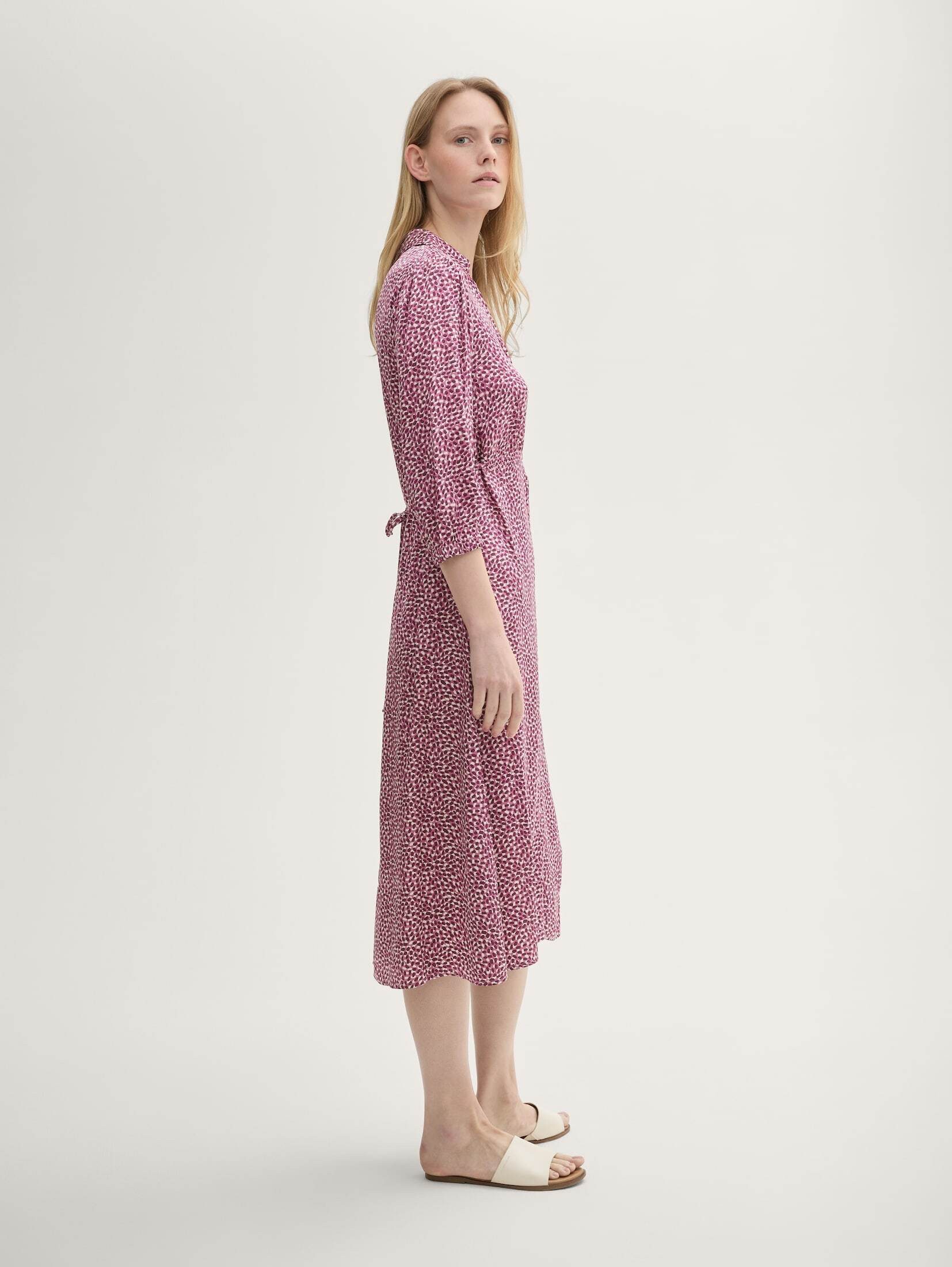 TOM TAILOR Sommerkleid Print Midi Kleid günstig online kaufen