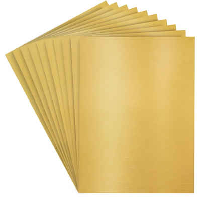 Belle Vous Aquarellpapier Goldener Glitzerpapier (50er Pack) 28x21cm 120gsm A4, Golden Glitter Paper (50 Pack)