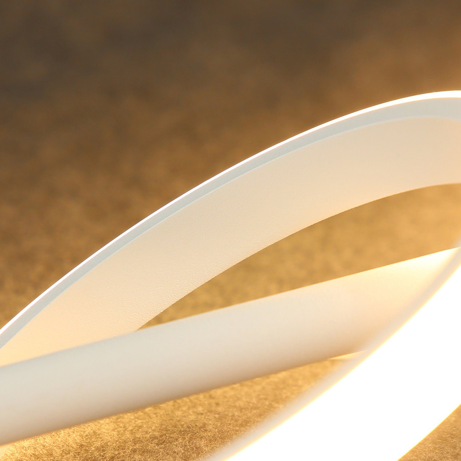 Ring, Abnehmbar ZMH Ringform 3000K, Modern Warmweiß Weiß Schreibtischlampe, Tischleuchte LED 1-Flammig Drehbar