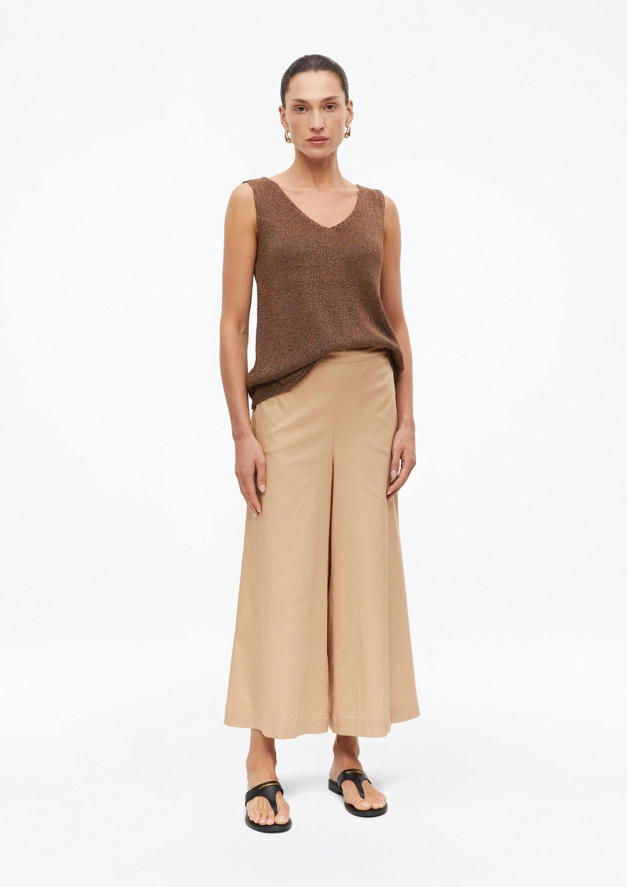s.Oliver Culotte Hose Wide-Leg-Culotte aus Popeline