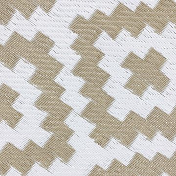 Outdoorteppich Wendbarer Outdoor-Teppich im Ethno Design in beige, Teppich-Traum, rechteckig