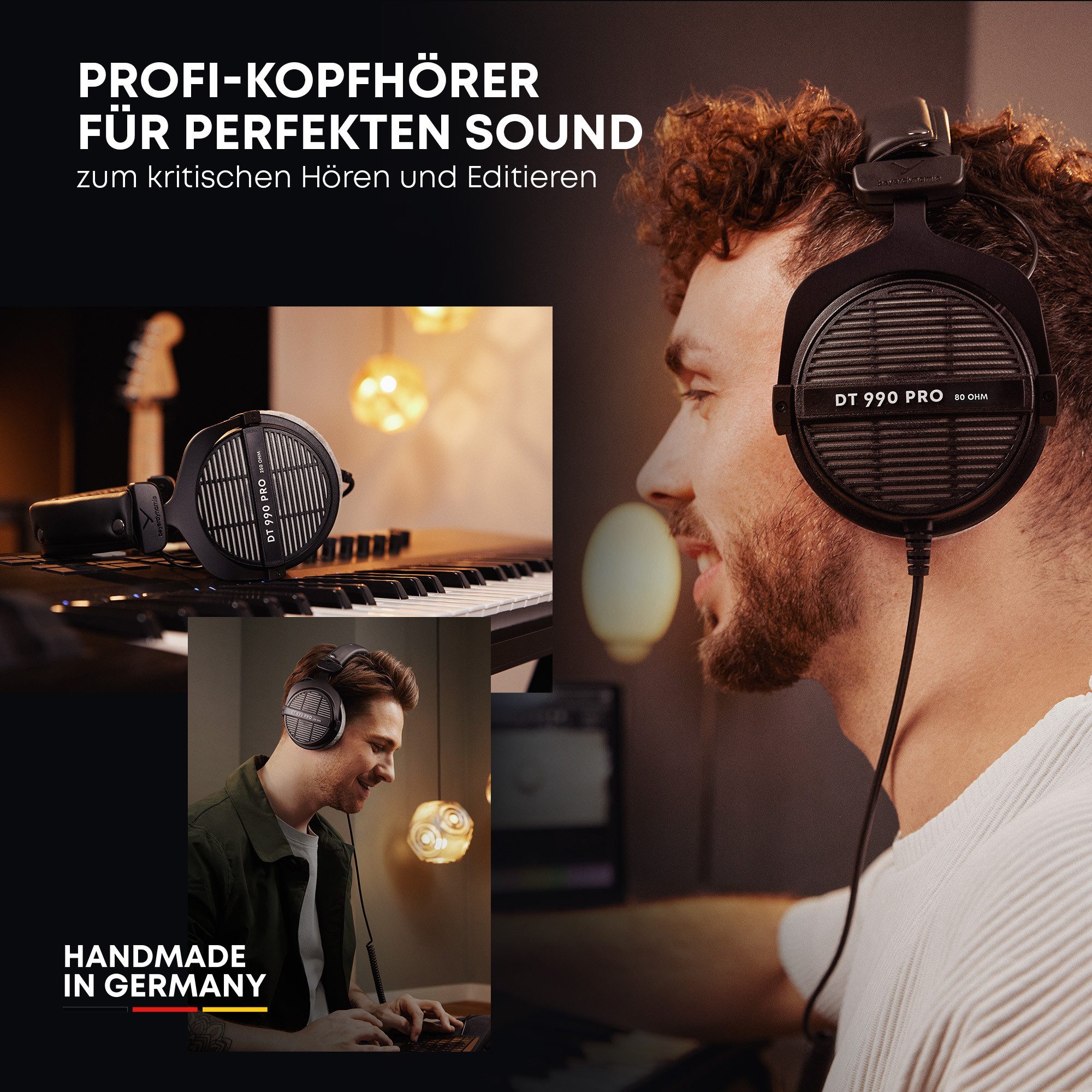 beyerdynamic DT 990 PRO Over-Ear-Kopfhörer (80 Ohm, Offene Bauweise, Studio-Kopfhörer)