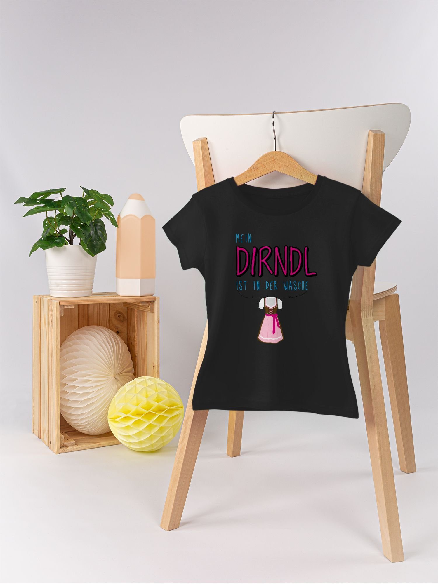 der 2 Mein Wäsche Kinder ist Oktoberfest Mode in Dirndl Shirtracer Outfit für T-Shirt Schwarz